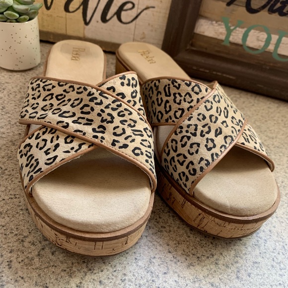 Reba Leopard Print Sandals - Picture 2 of 5
